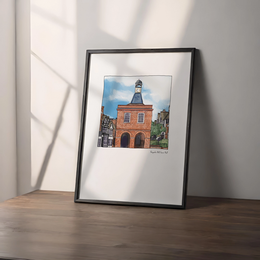 Reigate Print | A4 Print | Old Town Hall