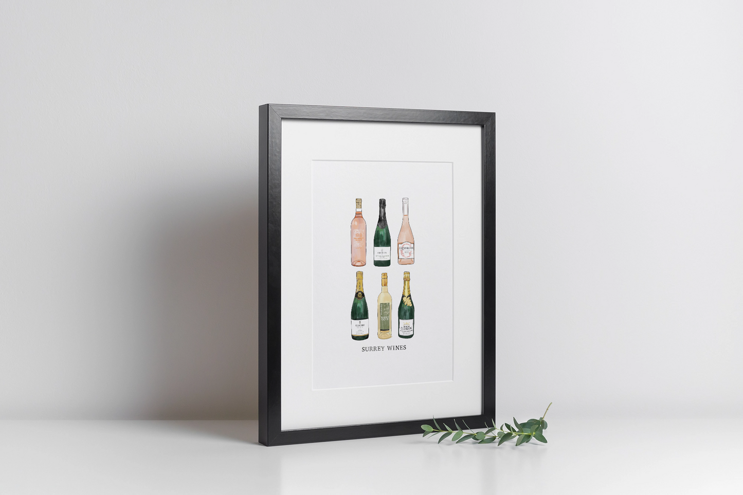 Wine | A4 Surrey Favorites Art Print