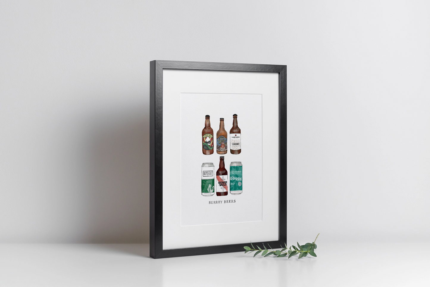 Beer | A4 Surrey Favorites Art Print