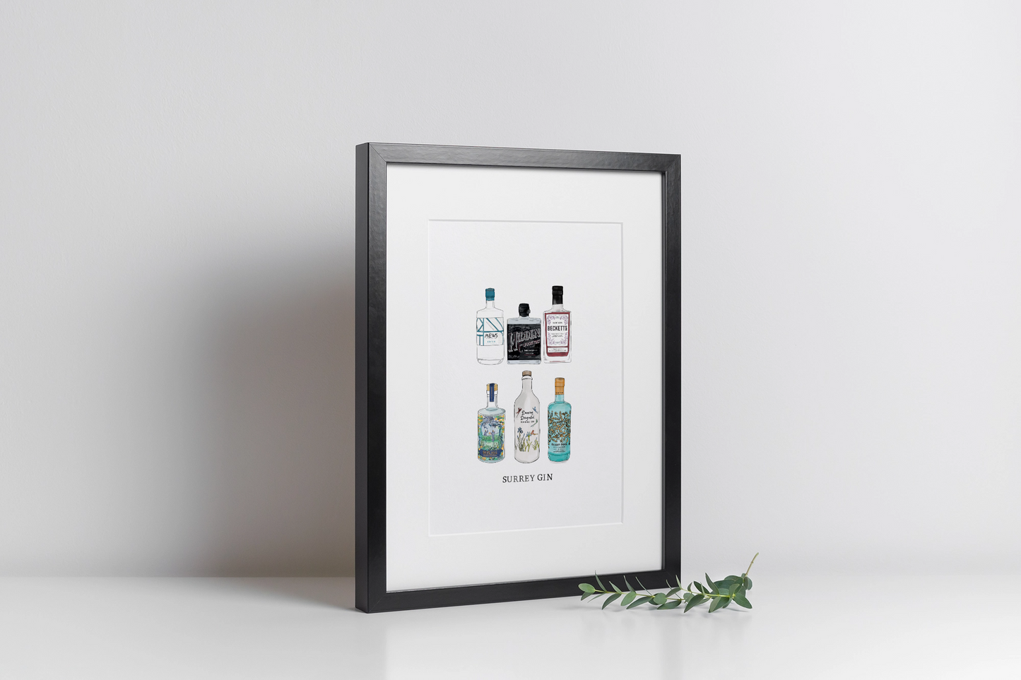 Gin | A4 Surrey Favourites Art Print