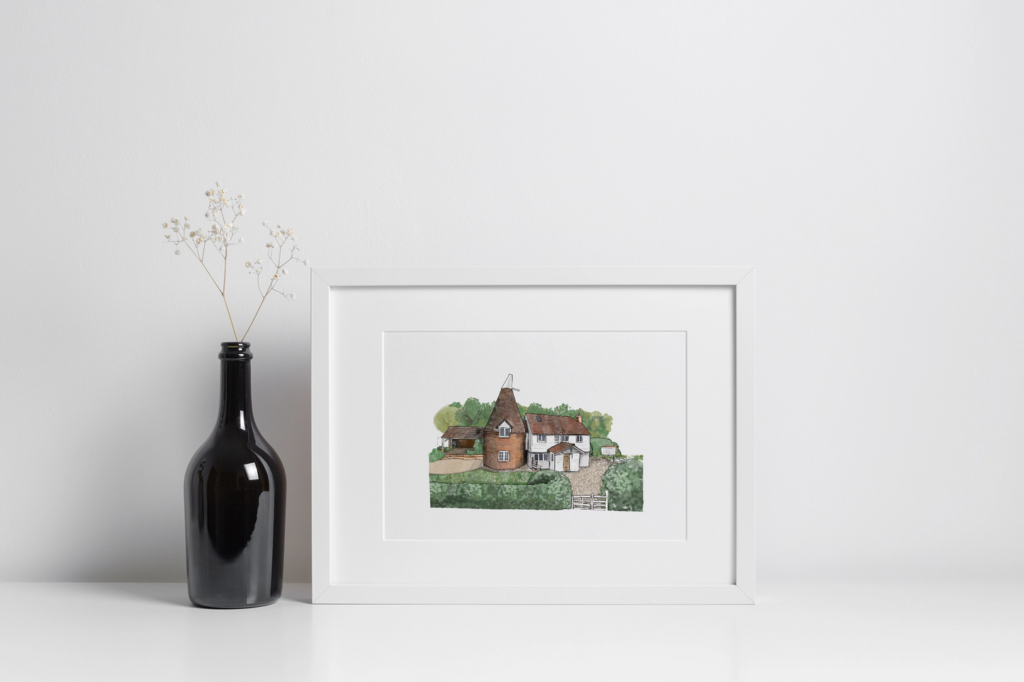 House portrait | Bespoke commission | A4 print only