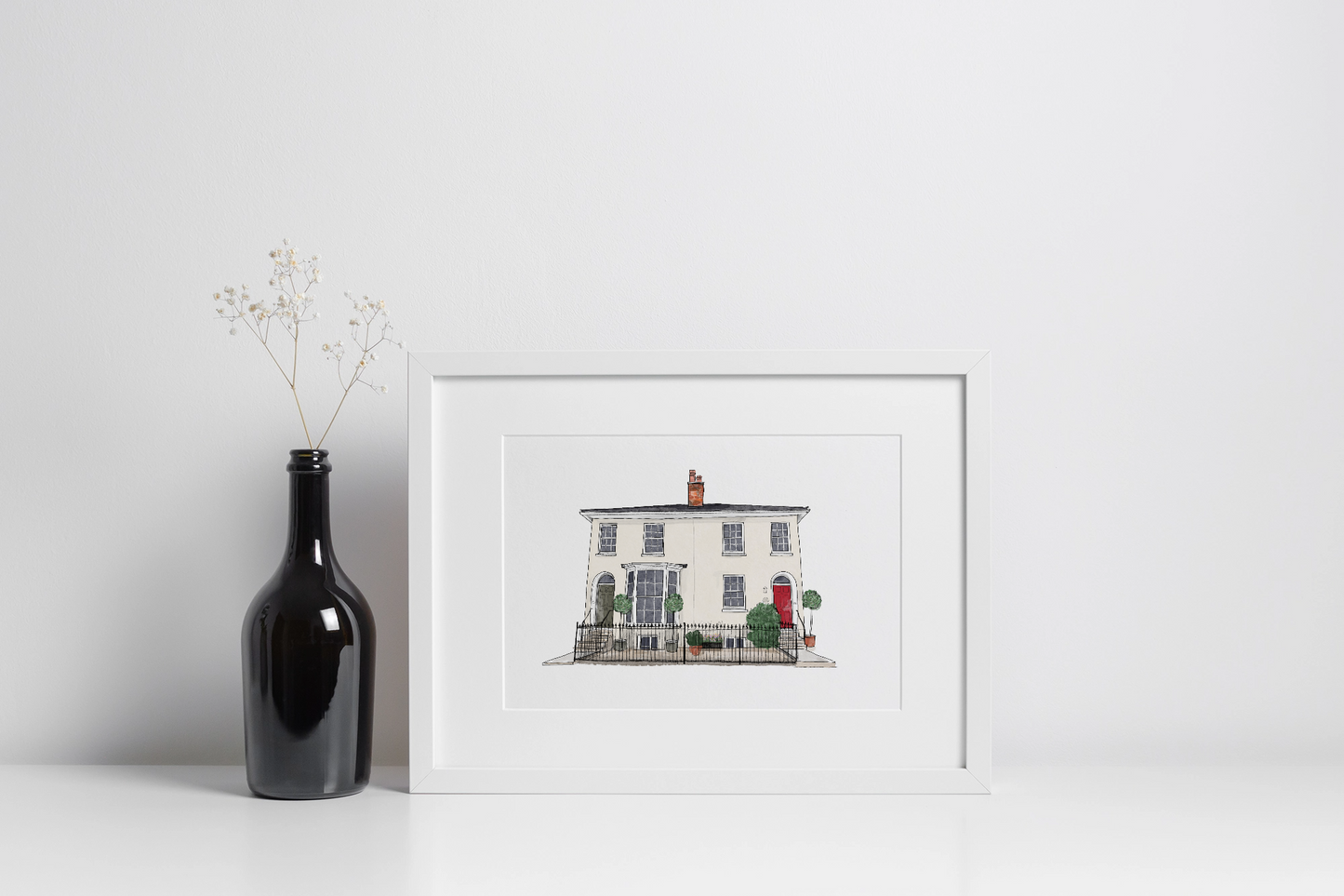 House portrait | Bespoke commission | A4 print only