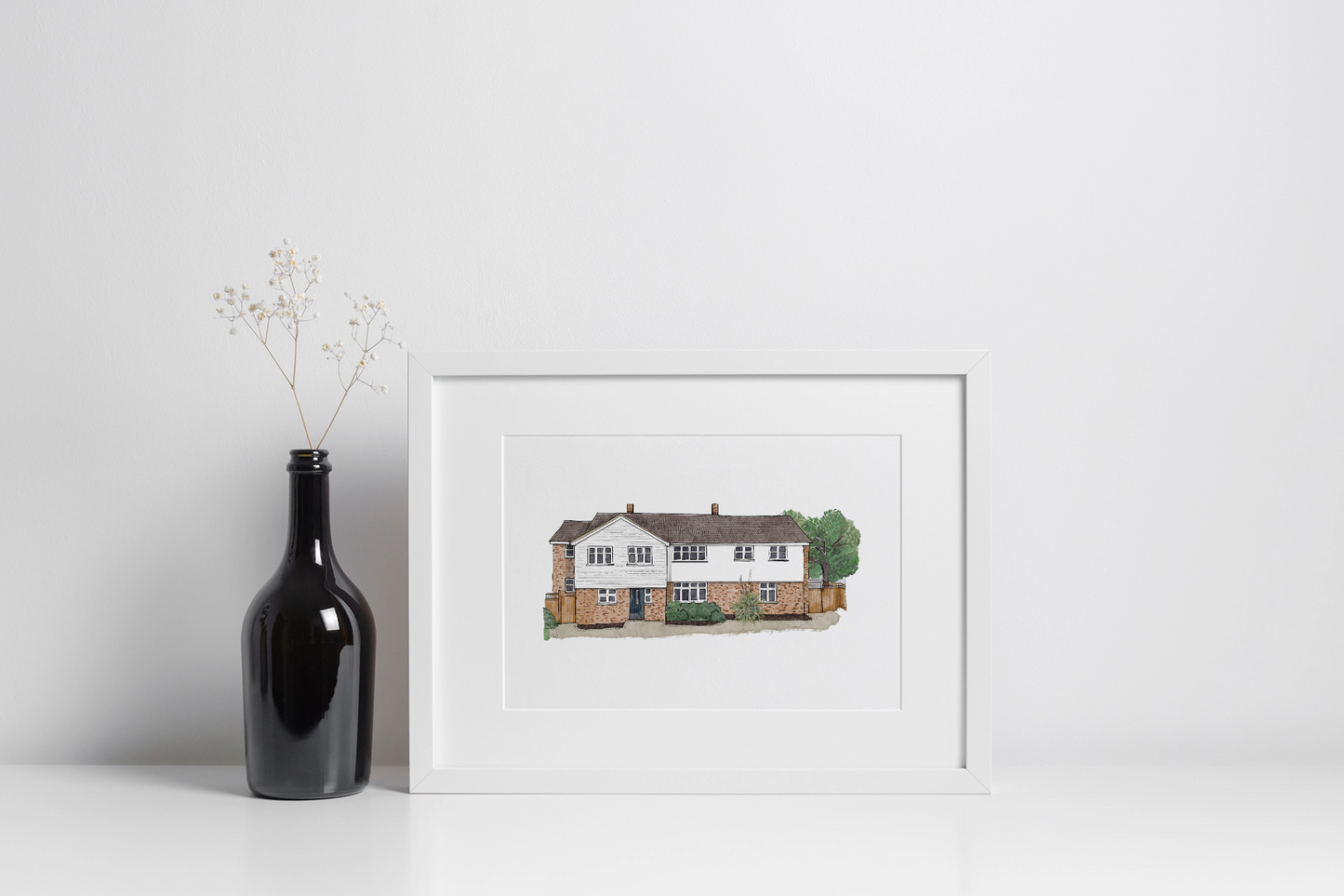 House portrait | Bespoke commission | A4 print only