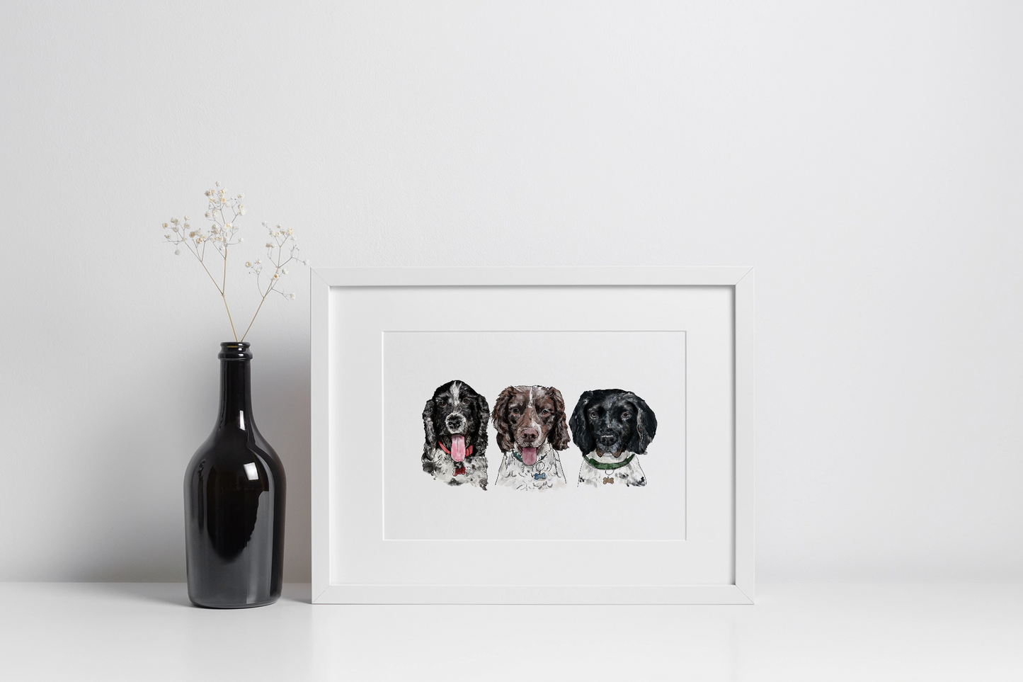 Pet portrait | Bespoke commission | A4 print only