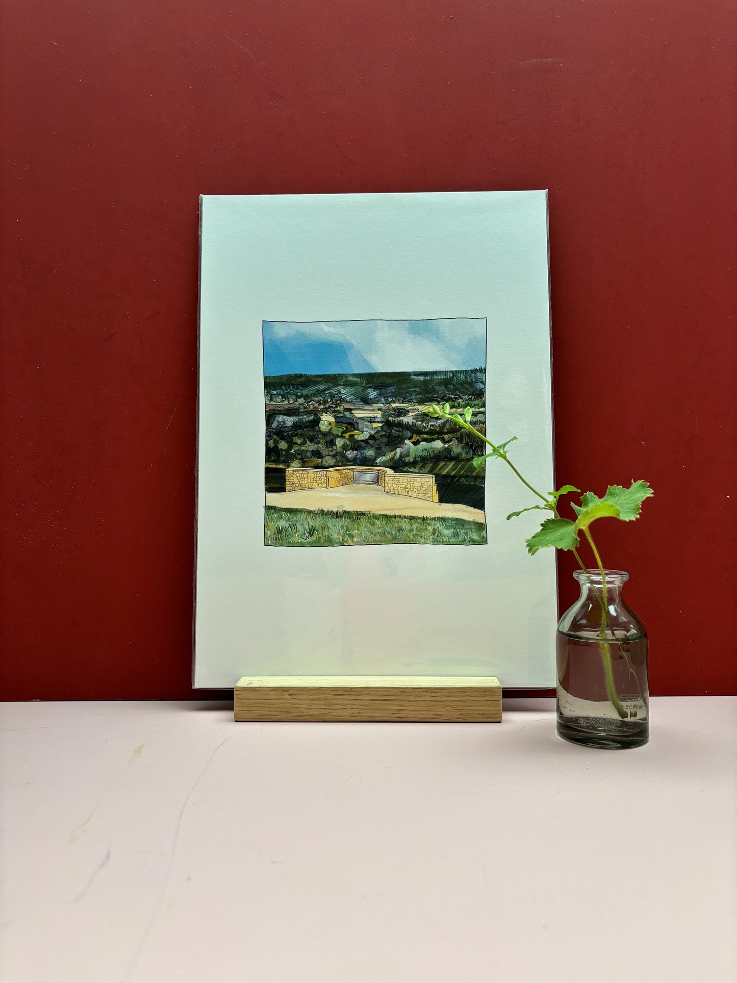 Box Hill  | A4 Print | Vista from the top